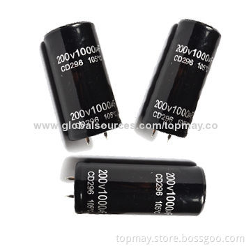 Aluminum Electrolytic Capacitor with 6.3 to 450V Voltages and RoHS Mark, Used in Power SupplyNew